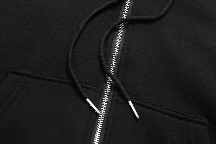 Heavy Fur Lined Sweatshirt- Striped Band