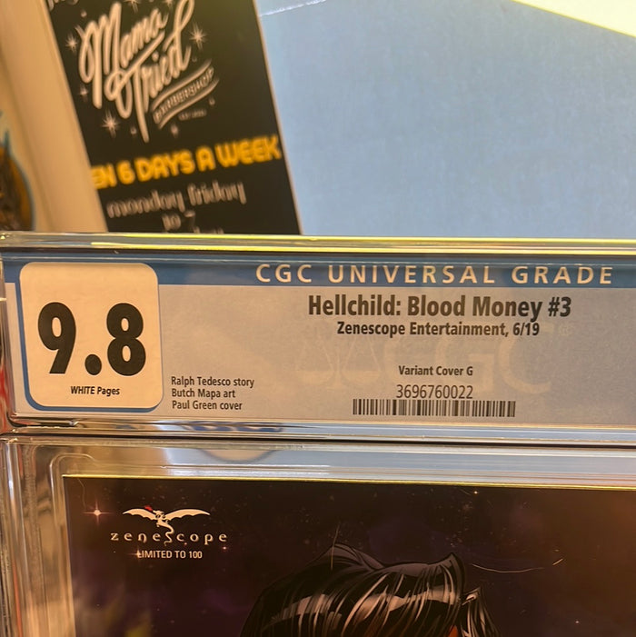 Hellchild Blood Money #3 !

CGC Graded 9.8! Paul Green Art!