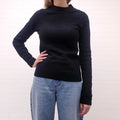 HERMÈS BLACK PATTERNED SWEATER - SIZE 36