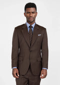 Hickory Brown Herringbone Ellis Suit - SARTORO