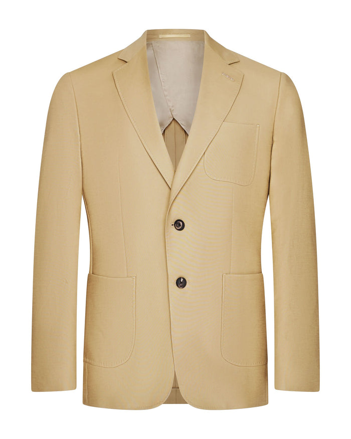 Hills Cotton Stretch Blazer Tan