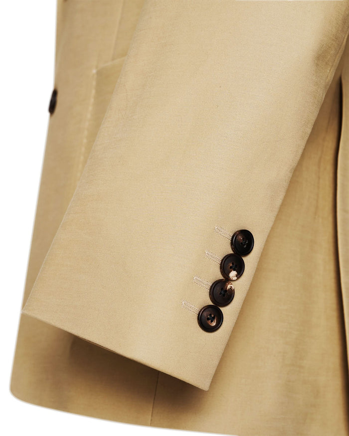 Hills Cotton Stretch Blazer Tan