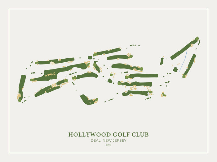Hollywood Golf Club: Modern Golf Course Map