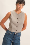 Houndstooth Vest