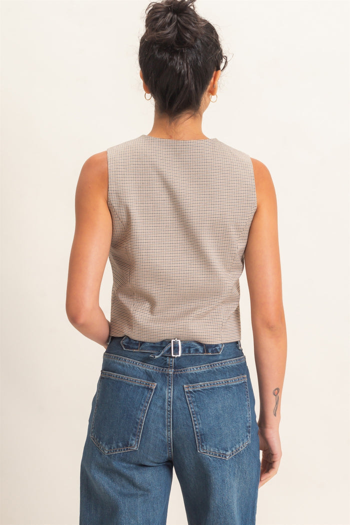 Houndstooth Vest