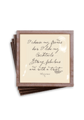 I Choose My Friends Copper & Glass Coasters, Set of 4 - Ben's Garden