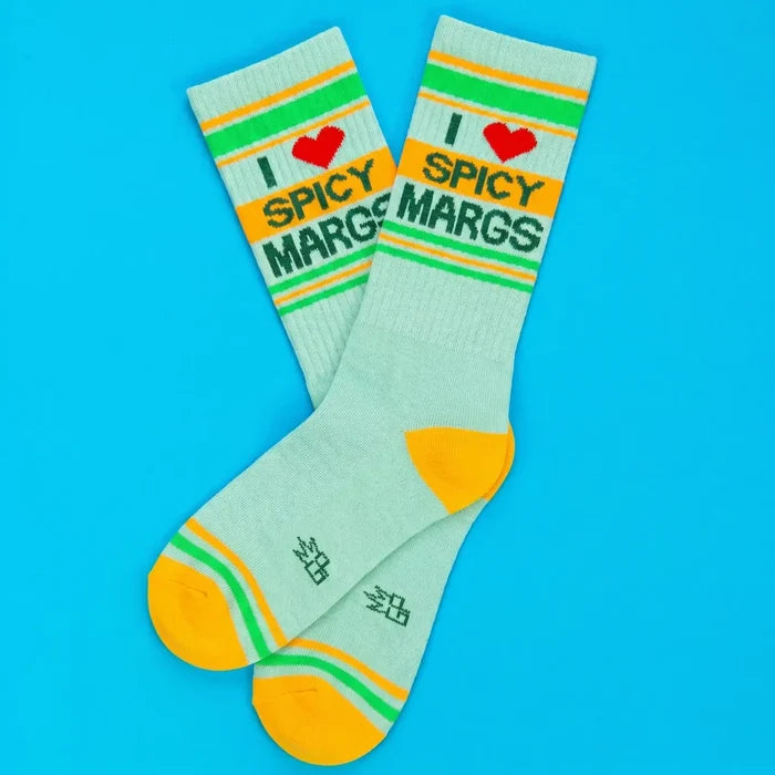 I Love Spicy Margs Gym Crew Socks