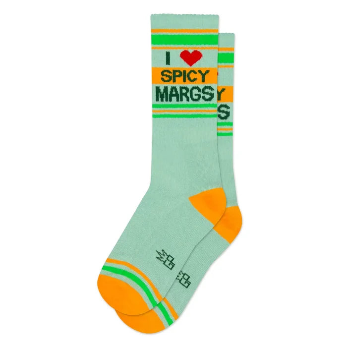 I Love Spicy Margs Gym Crew Socks
