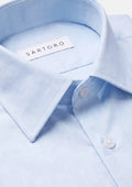 Ice Blue Microcheck Shirt