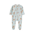 Ice Skaters Bear Baby Zippered Footie (Organic Cotton)