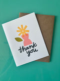 Thank You Flower Vase Card