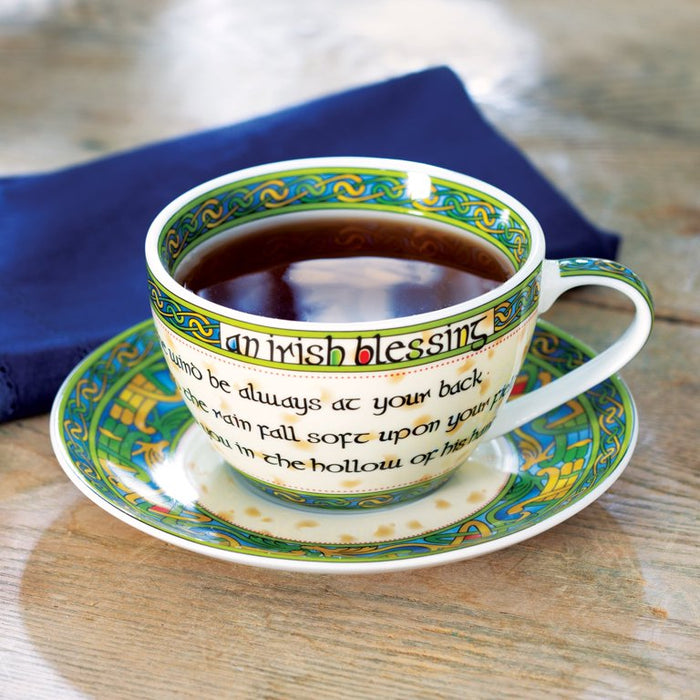 Irish Blessing Cup & Saucer Set