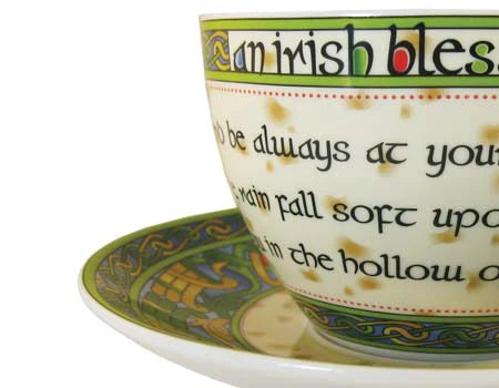 Irish Blessing Cup & Saucer Set