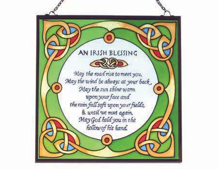 Irish Blessing Stained Glass
