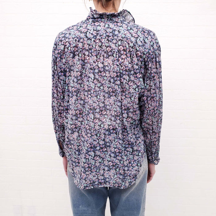 ISABEL MARANT ÉTOILE FLORAL COTTON BLOUSE - SIZE 34