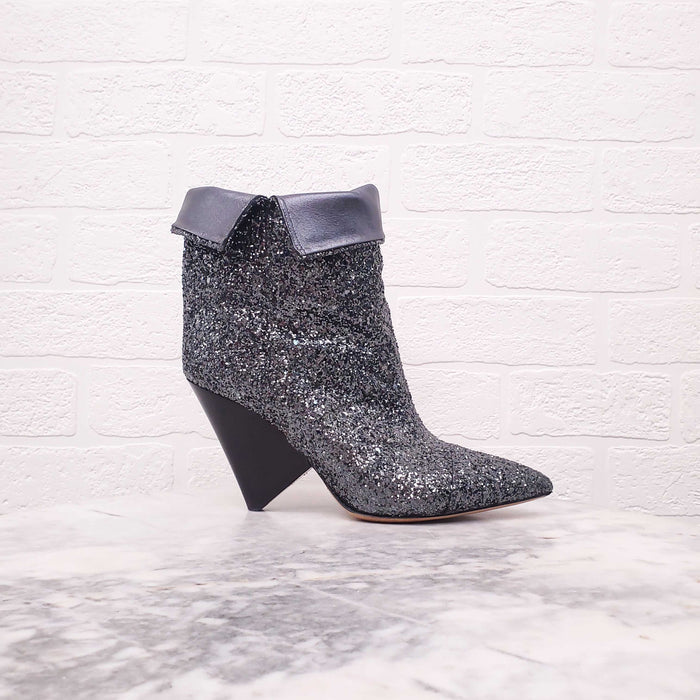ISABEL MARANT GLITTER BOOTS - SIZE 39