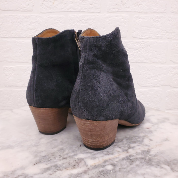 ISABEL MARANT GREY COWBOY BOOTIES - SIZE 38