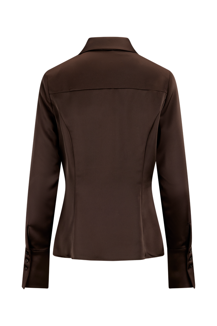 Urban Pioneers Female Jacinda Shirt BLOUSE BLACK COFFEE