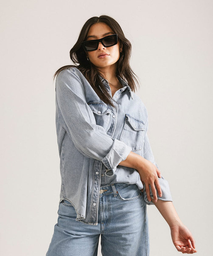 Jackie Rectangle Sunglasses - GIGI PIP #color_black