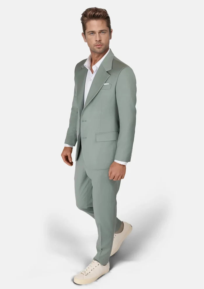 Jade Green Performance Wool Suit - SARTORO