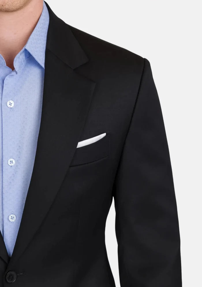 Jet Black Performance Stretch Jacket - SARTORO