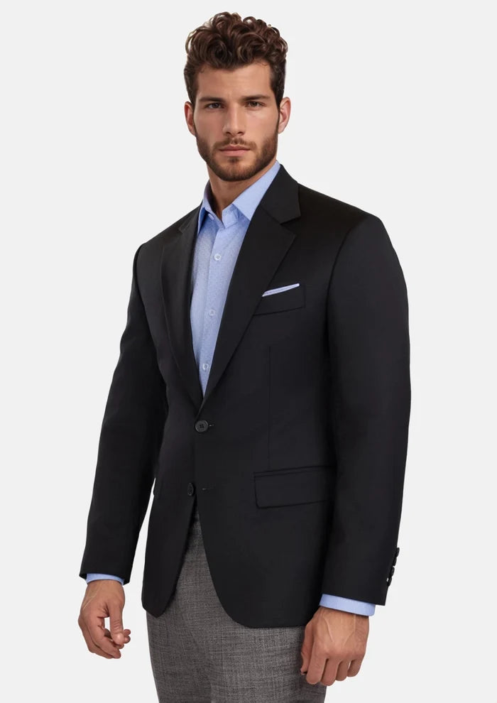 Jet Black Performance Stretch Jacket - SARTORO