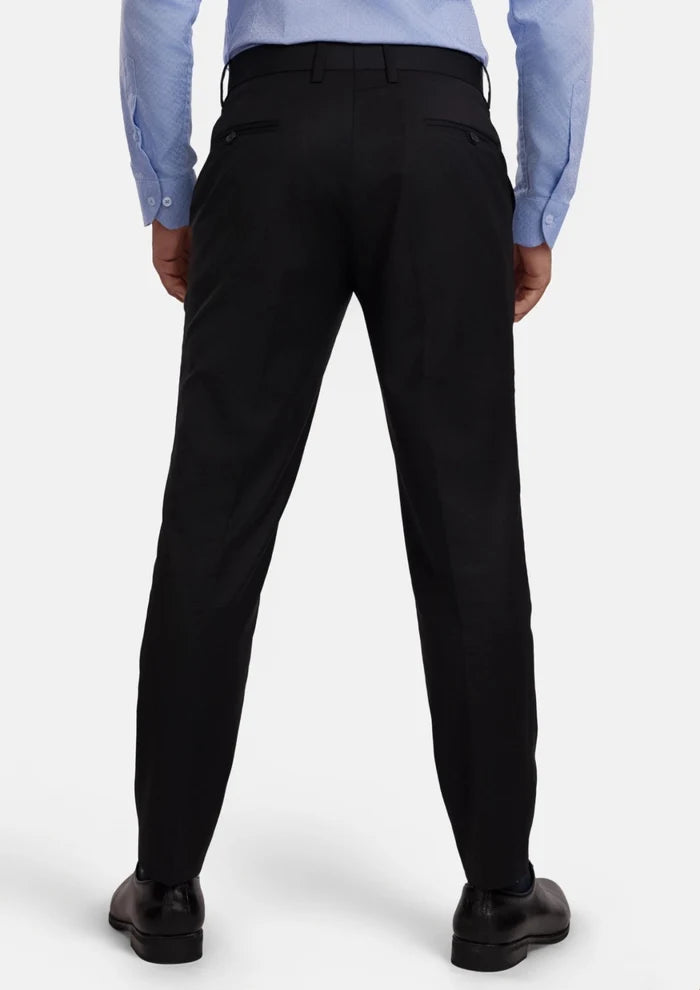 Jet Black Performance Stretch Pants - SARTORO