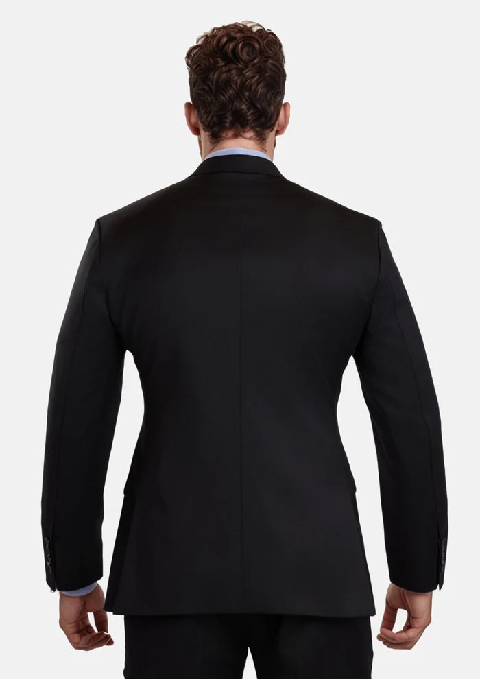 Jet Black Performance Stretch Suit - SARTORO
