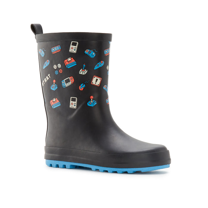 120664-43-JEUX_VIDEO-03-JEUX VIDEO-Toddler Kids Rain Boots and Rainwear-YELLOW-Yellow Shoes