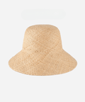 A natural colored packable straw hat on a white background #color_natural