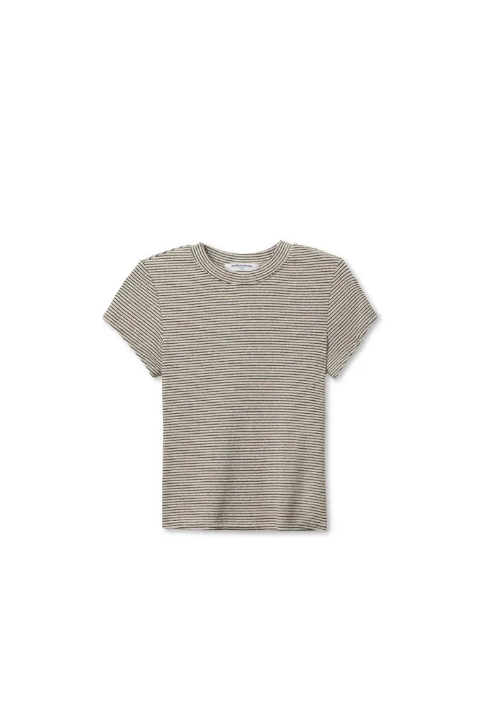 heather black stripe