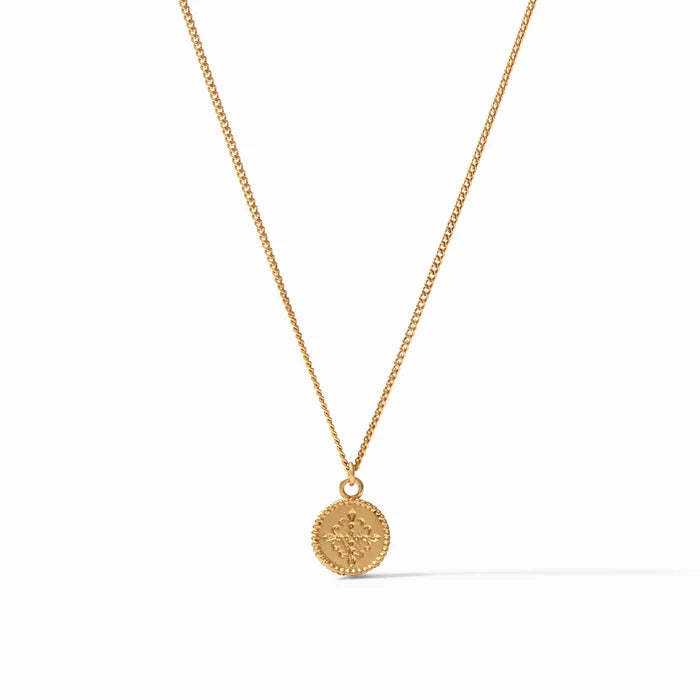 Julie Vos Fleure-de-Lis Solitaire Necklace