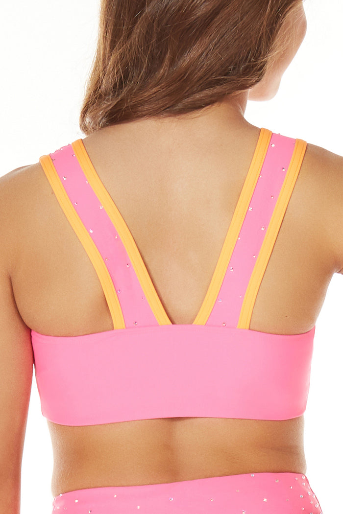 Kate Sports Bra in Electric Pink