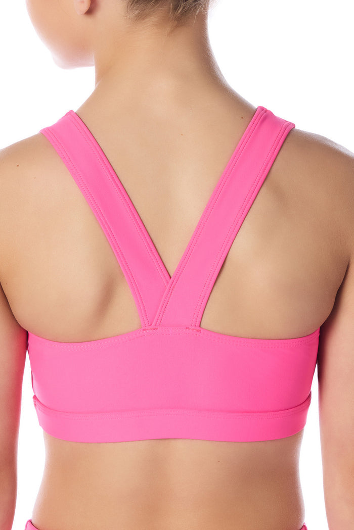 Kayla Sports Bra in Electric Pink