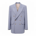 KHAITE BLUE OVERSIZED BLAZER - SIZE 0