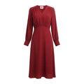 KHAITE RED SILK DRESS - SIZE 0