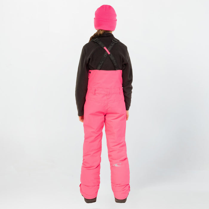 Kid's Bib Pants - Skater Pink Colour Block