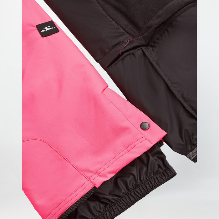 Kid's Bib Pants - Skater Pink Colour Block