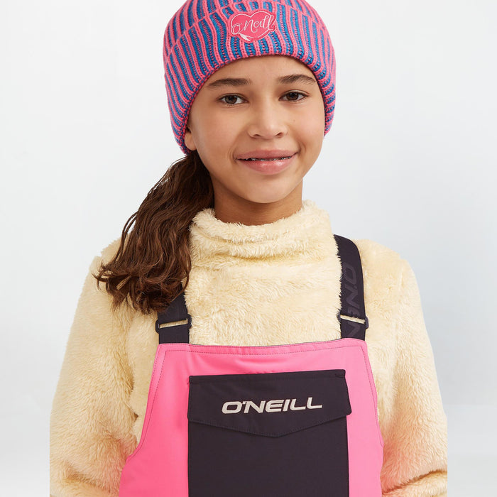 Kid's Bib Pants - Skater Pink Colour Block