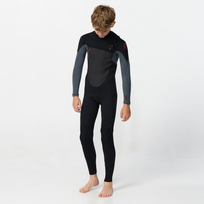 Kid's Defender 3/2mm Steamer Chest Zip - Graphite