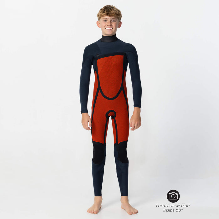Kid's Defender 3/2mm Steamer Chest Zip - Graphite
