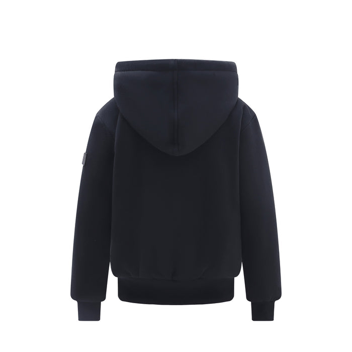 Kid's Heavy Fur Lined Sweatshirt Grey Fur