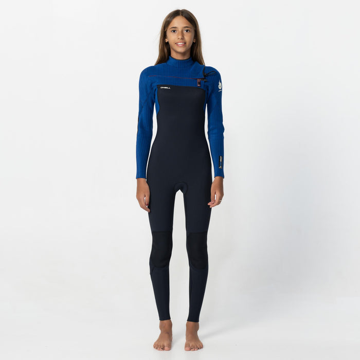 Kid's HyperFire 3/2mm Steamer Chest Zip - Blue