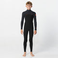 Kid's HyperFire 4/3mm Steamer Chest Zip - Black