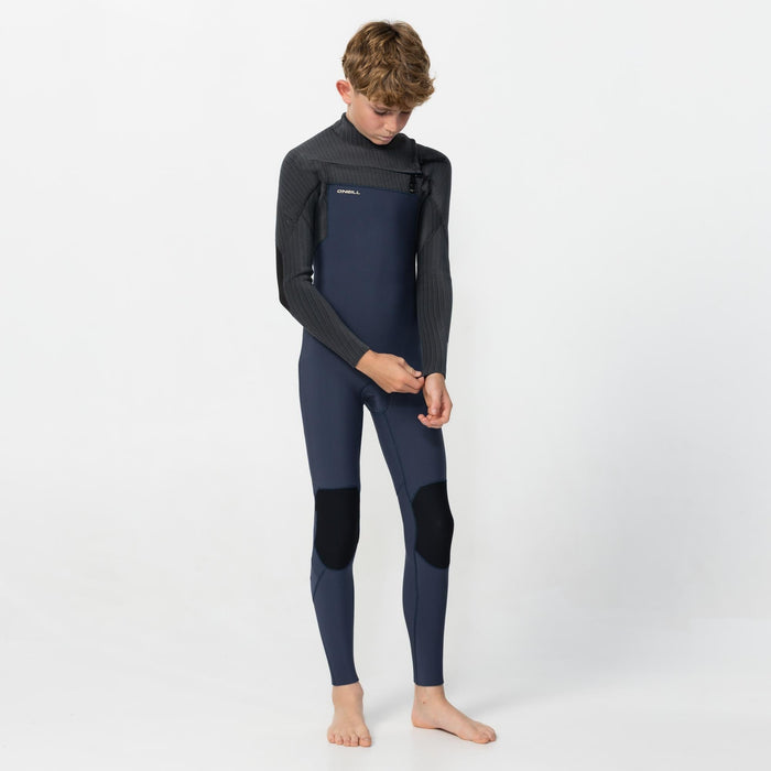 Kid's HyperFreak 3/2+mm Steamer Chest Zip - Slate