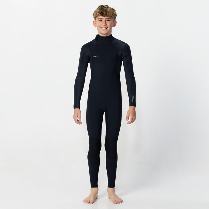 Kid's HyperFreak 4/3+mm Steamer Back Zip - Black