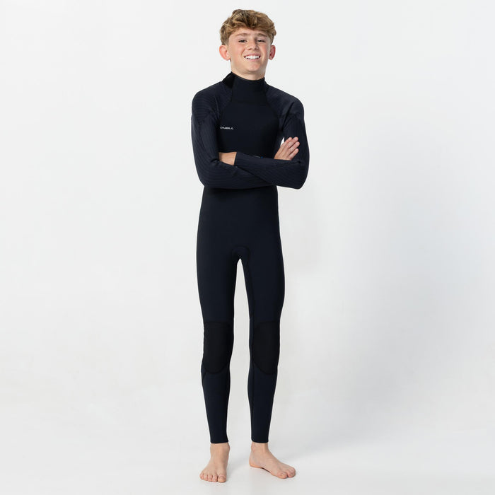Kid's HyperFreak 4/3+mm Steamer Back Zip - Black