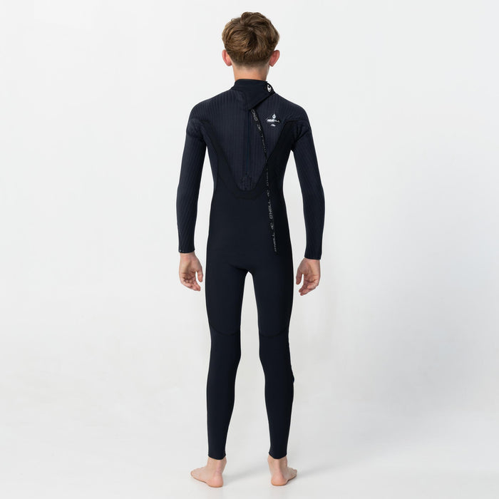 Kid's HyperFreak 4/3+mm Steamer Back Zip - Black