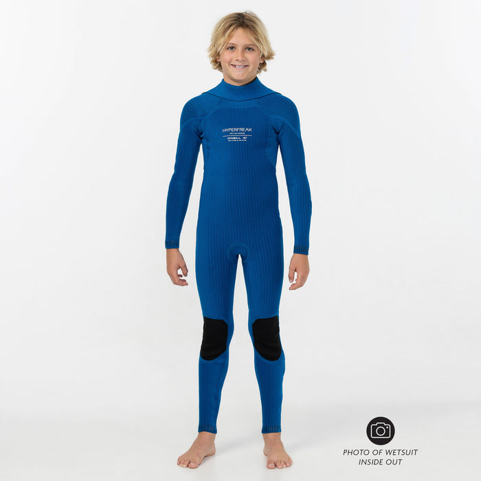 Kid's HyperFreak 4/3+mm Steamer Back Zip - Black