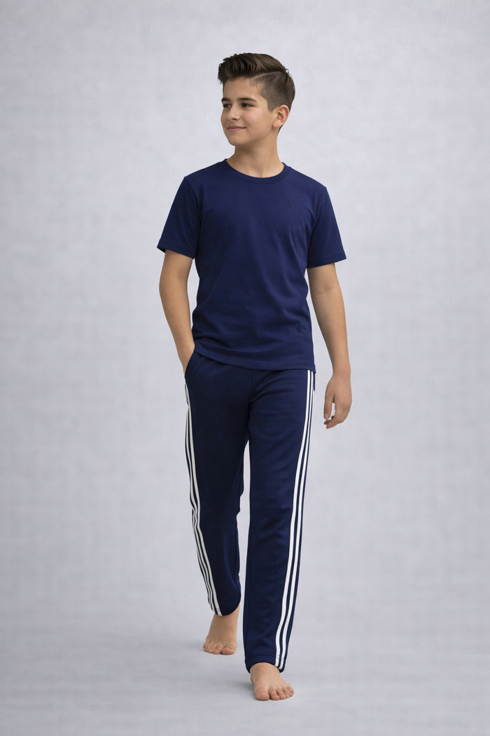 Kids Navy Blue   T-Shirt – Soft Casual Wear - Hinz Clothing
